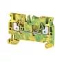 Weidmüller A2C 2.5 PE bornă de împământare, verde/galben, 2 conexiuni, 2,5 mm², PUSH IN