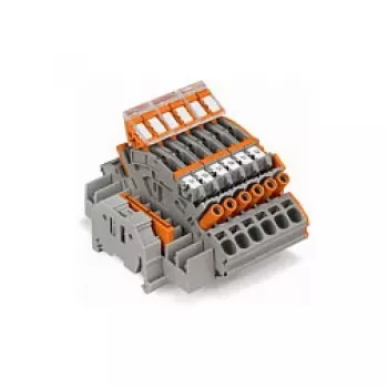 WAGO 2007-8876 Terminal Block for 3-Phase Current Transformer Circuit, Multicoloured