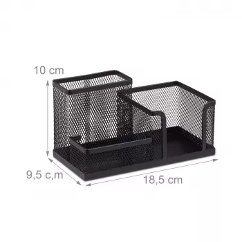 Organizator de birou Relaxdays negru