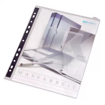 Mapă de documente Eichner transparentă A4 set de 5