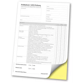 Bloc de formulare pentru raport de inspecție Eichner, 1 bloc