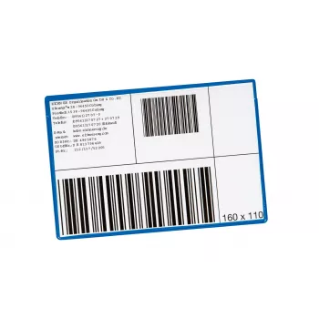 Buzunare pentru etichete Eichner, albastre, 22,0 x 10,5 cm, 10 bucăți