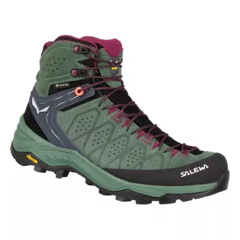 Bocanci de drumeție SALEWA Alp Trainer 2 Mid GTX pentru femei - Duck Green / Rhododendron - UK 4 (EU 36.5)