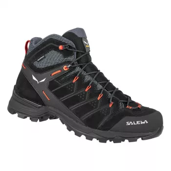 Pantofi de drumeție SALEWA Alp Mate Mid WP, Black Out/Fluo Orange, UK 11 (EU 46)