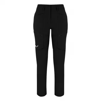 Pantaloni de trekking Salewa Puez DST pentru femei - Black Out, XS
