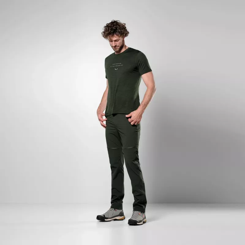 Tricou Salewa Eagle Eitd AM, Olive, M