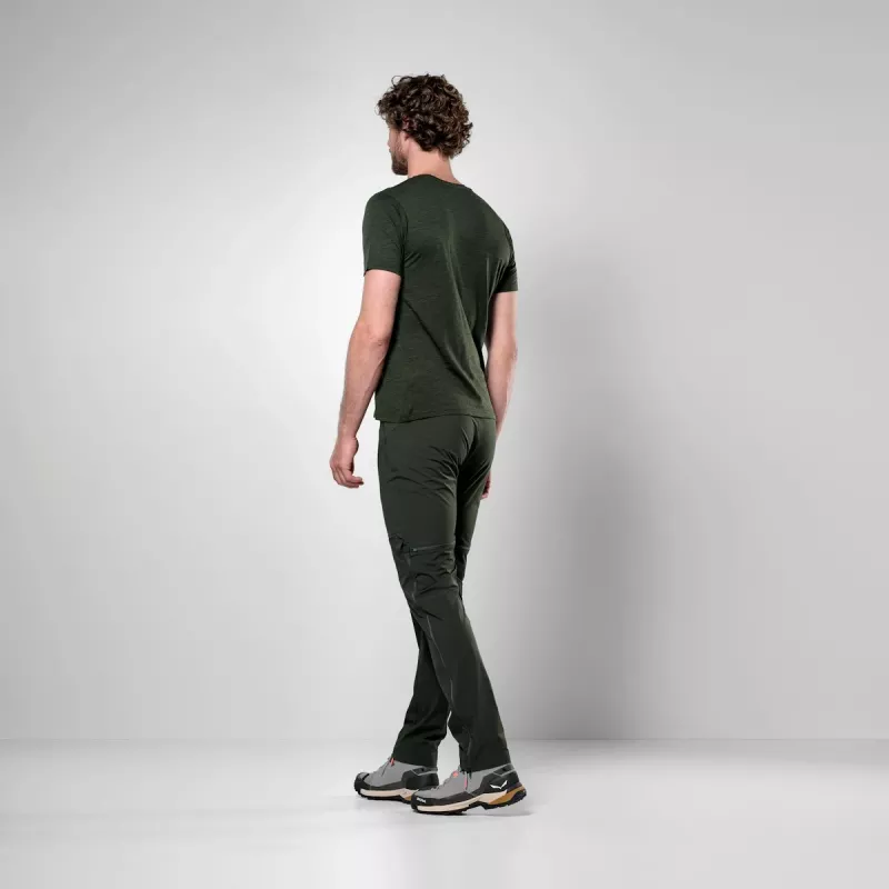 Tricou Salewa Eagle Eitd AM, Olive, M