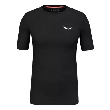 Tricou Salewa Cristallo Warm Merino Wool - Black Out, mărimea S