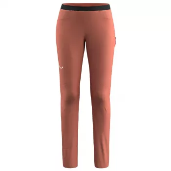 Pantaloni de escaladă Salewa Agner Light 2 Durastretch, damă, Etruscan Red, mărimea M