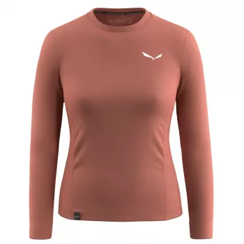Hanorac femei Salewa Puez Dry Tee, Etruscan Red