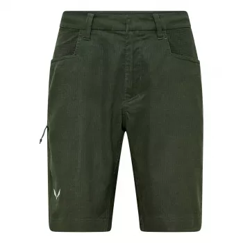 Salewa Agner Hemp Ripstop Shorts - Dark Olive - Size L