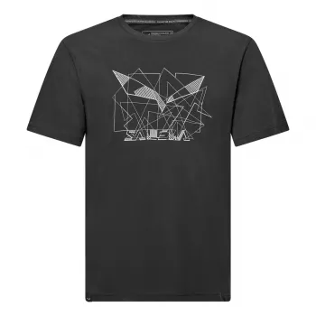 Tricou SALEWA Eagle Geo - negru (M)