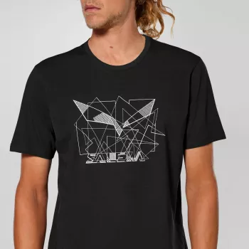 Tricou SALEWA Eagle Geo - negru (M)