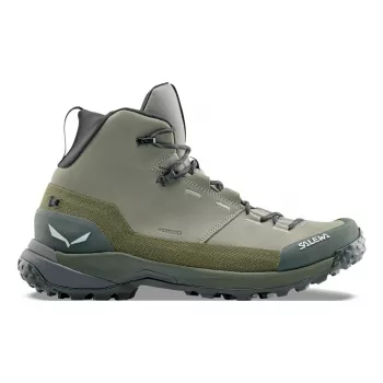 Bocanci de drumeție SALEWA Puez Leather Mid PTX Shadow Dark Olive UK 8 (EU 42)