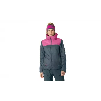 Geacă SALEWA Dynafit Radical PRL Hood cu glugă, căptușită, pentru femei - Magenta, mărime S