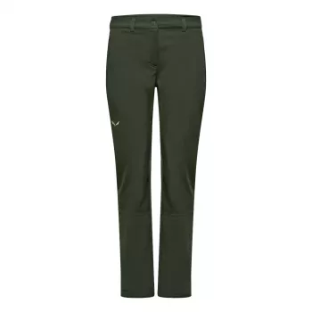 Pantaloni softshell Salewa Puez Dolomia 2 de damă, Dark Olive, mărimea S