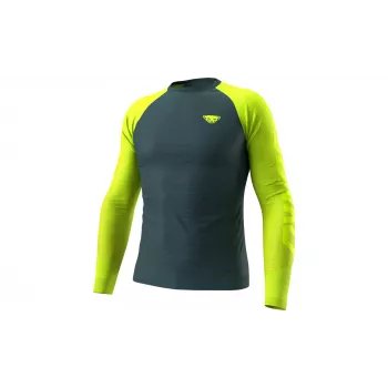 Tricou cu mânecă lungă Salewa Dynafit Ultra S-Tech L/S Tee - Ultra Yellow, mărimea S/M