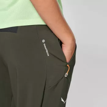 Pantaloni softshell damă Salewa Pedroc 5 Dst - Dark Olive, mărimea S