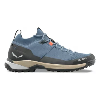 Pantofi de drumeție joși Salewa Puez 2 Knit Ptx Low, Java Blue/Black, mărimea 45