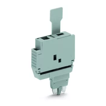 Dop fuzibil WAGO 2004-911 cu clemă de tragere pentru siguranțe G de 5 x 20 mm