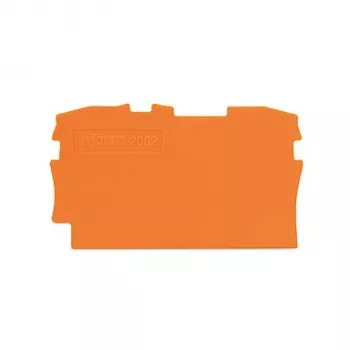 WAGO 2002-1292 End Plate - Orange - 0.8 mm - 48.5 mm - 28.4 mm - 1.19 g