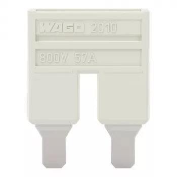 WAGO 2010-402 Push-in Jumper, 2-Way, Insulated, Light Grey
