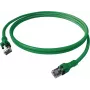 Cablu patch EasyLan DualBoot Push Cat.6A S/FTP verde 7,5m