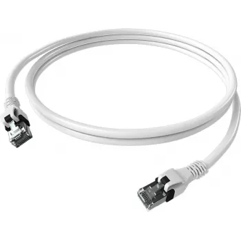 Cablu patch EasyLan saCon DualBoot Cat.6A S/FTP alb 2,0 m
