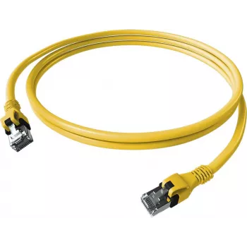 Cablu patch EasyLan saCon DualBoot S/FTP Cat.6A galben 2,0 m