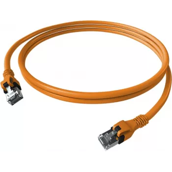 Cablu patch EasyLan DualBoot Push Cat.6A S/FTP portocaliu 7,5 m