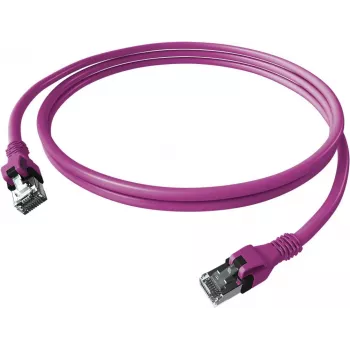 Cablu patch EASYLAN CPP1OVAVAV0050 DualBoot Push Cat.6A S/FTP ecranat violet 5,0 m
