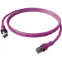 Cablu patch EASYLAN CPP1OVAVAV0050 DualBoot Push Cat.6A S/FTP ecranat violet 5,0 m