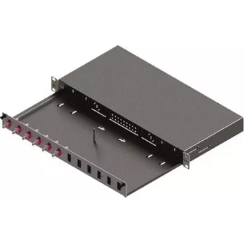 Panou patch fibră optică ZVK EasyLan Basic LSB0A224 Grade C 1U 12 porturi 6x LC-Duplex OM4