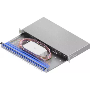 Casetă de splice fibră optică EASYLAN LSB1C225 Basic 1U 24x SC-Duplex OS2 glisantă