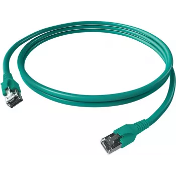 Cablu patch EasyLan FlexBoot Cat.6A S/FTP cu ștecher saCon, turcoaz, 3 m
