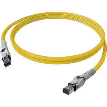 Cablu patch EasyLan VarioBoot Cat.6A S/FTP galben 1,0 m