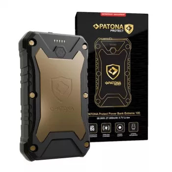 Powerbank Patona Protect Extreme 100 PD65W 27000mAh cu încărcare wireless
