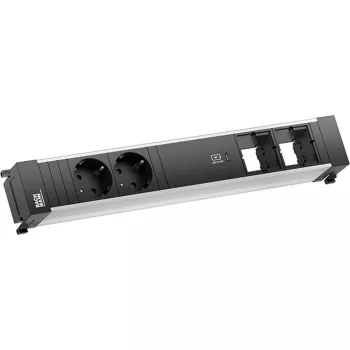 Bachmann POWER FRAME 2x prize Schuko 1x încărcător USB-C 2x sloturi CM 0,2m GST18