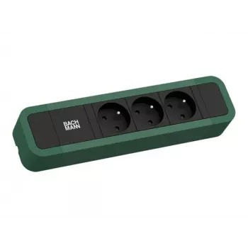 Bachmann PRIMO 2 3xUTE 2,0m 350.224 CEE 7/7 RAL 6028 verde pin prelungitor
