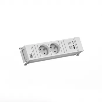Bachmann POWER FRAME 2x priză Schuko 1x USB A/C 22W 0,2m GST18
