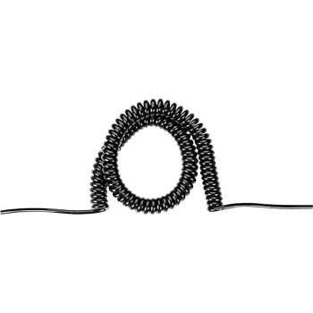 Bachmann cablu spiralat H05VV-F 3G1,5 negru tăiat neted - cablu