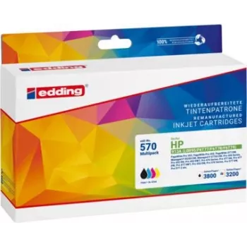 Cartuș de cerneală EDDING 18-570 compatibil HP 913A negru/cyan/magenta/galben, pachet de 4