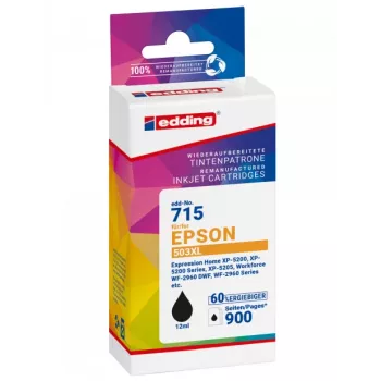 Cartuș de cerneală compatibil negru EDDING pentru Epson 503XL T09R1 (18-715)