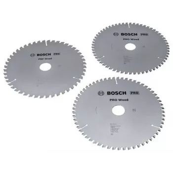 Lamă circulară pentru lemn BOSCH POWERTOOLS PRO 216 mm (pachet promo 3 bucăți)