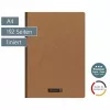 Caiet de exerciții BRUNNEN FACT!plus A4 cu linii 96 file maro 104347170