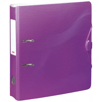 BRUNNEN WAVE Lever Arch File Purple Plastic 7.0 cm DIN A4