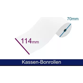 Rolă bon fiscal ARTDEV - hârtie standard HF 114 70 12 B/D/K aprox. 48m