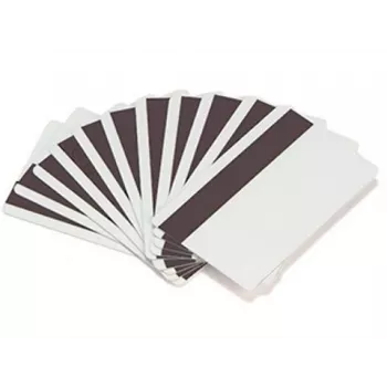 Card PVC alb ARTDEV - 30mil 0,76mm cu bandă magnetică Hi-Co neprogramată - alb