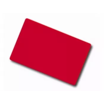 Card PVC alb roșu ARTDEV - 30mil 0,76mm - CR80 - single