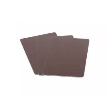 Card plastic ARTDEV - 86 x 54mm 30mil 0,76mm alb - maro